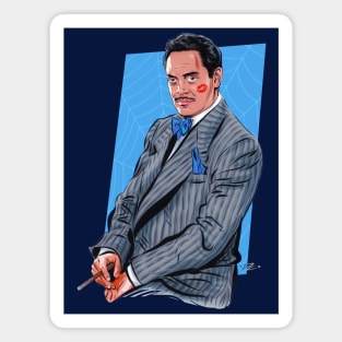 Raul Julia - An illustration by Paul Cemmick Magnet